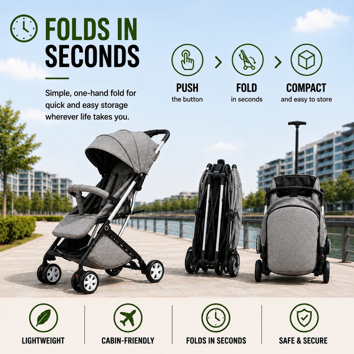 Lumi™ - Lightweight Travel Stroller